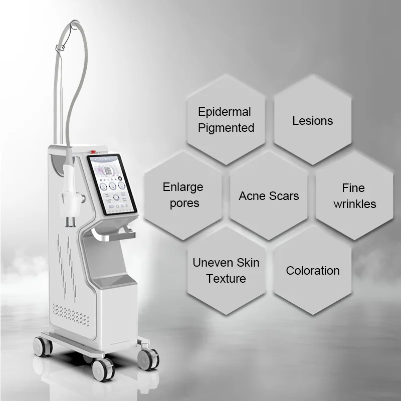 Thulium laser machine for pigmentation, pores, acne scars, wrinkles, and skin texture