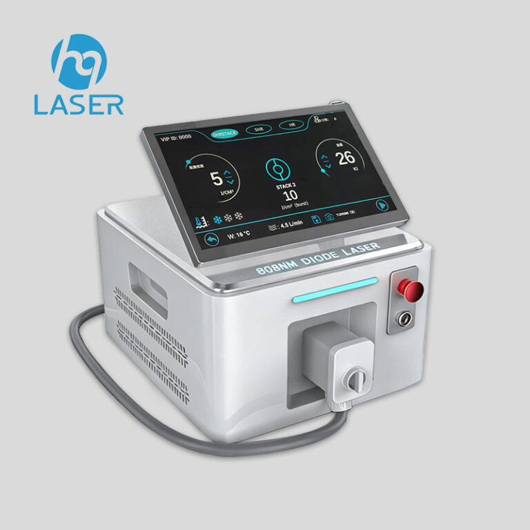 HQ-808-C 808nm diode laser hair removal machine with AI skin analyzer for painless hair removal