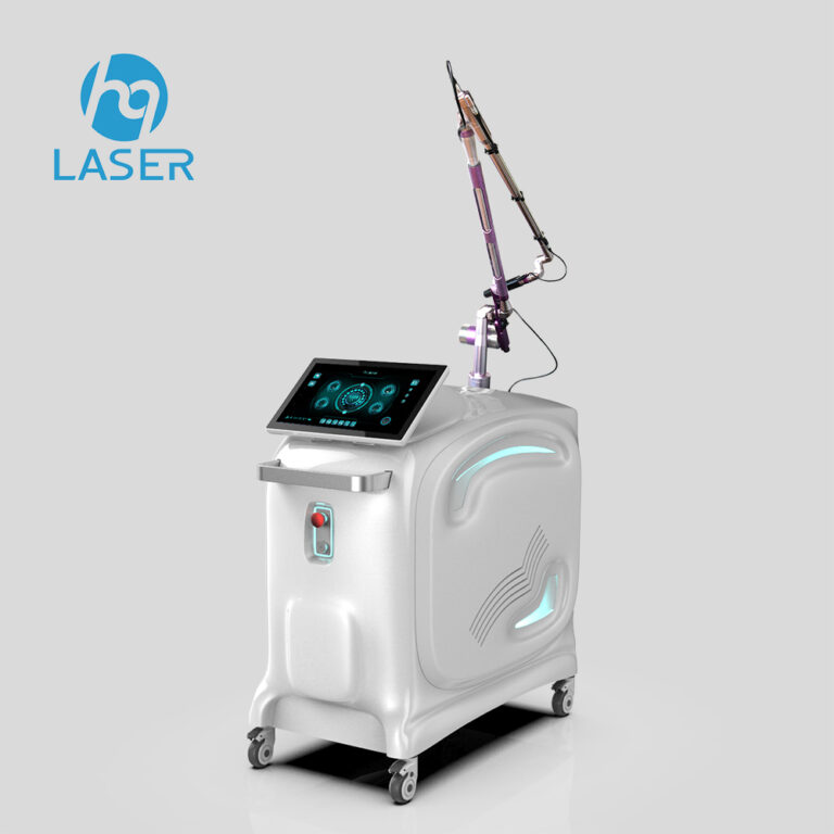 Professional picosecond Q-switch laser machine with touchscreen and articulated arm