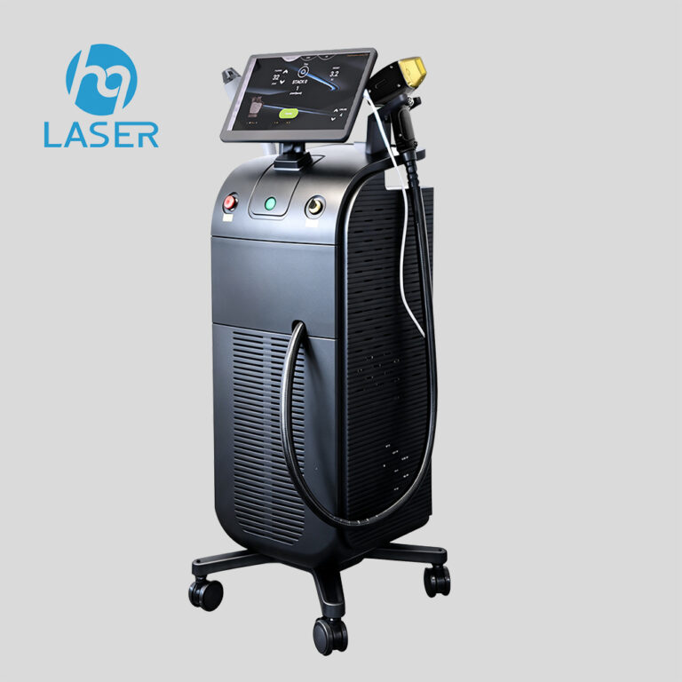 Black Android four-wavelength diode laser hair removal machine on wheels