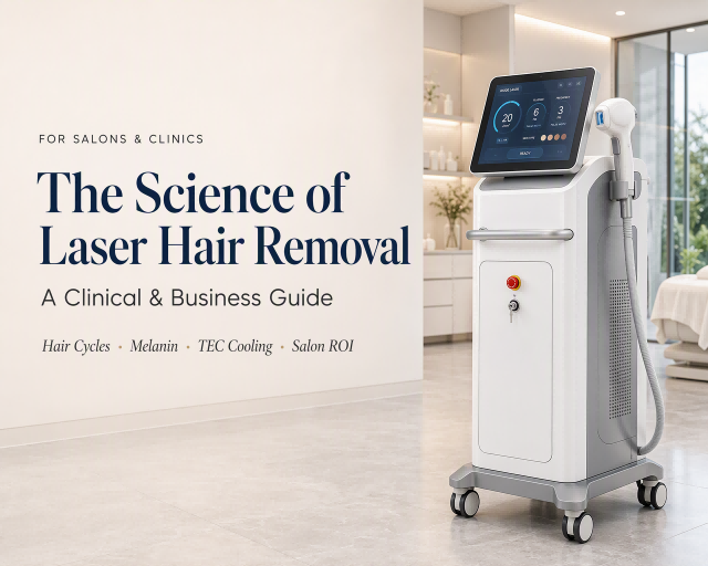 Professional diode laser hair removal machine in an aesthetic clinic for clinical science and salon buying guide